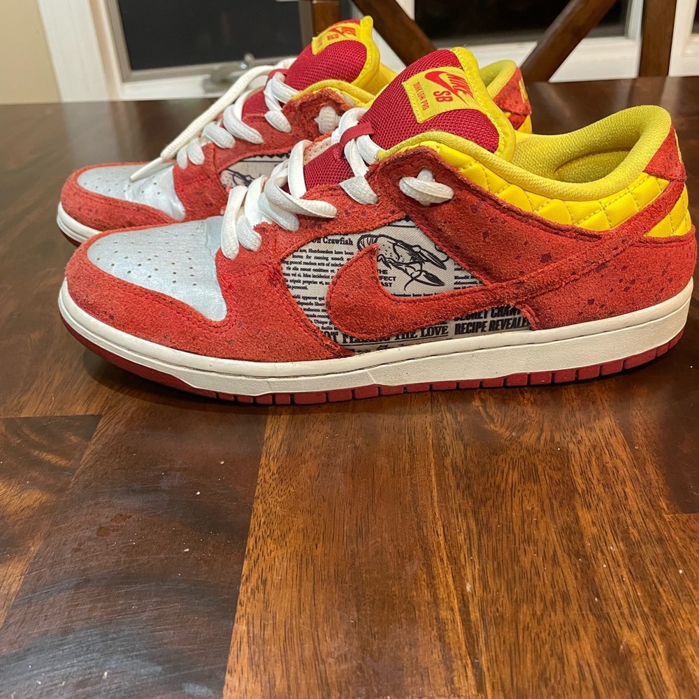 Nike sb dunk “crawfish” size 8